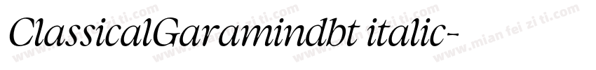 ClassicalGaramindbt italic字体转换